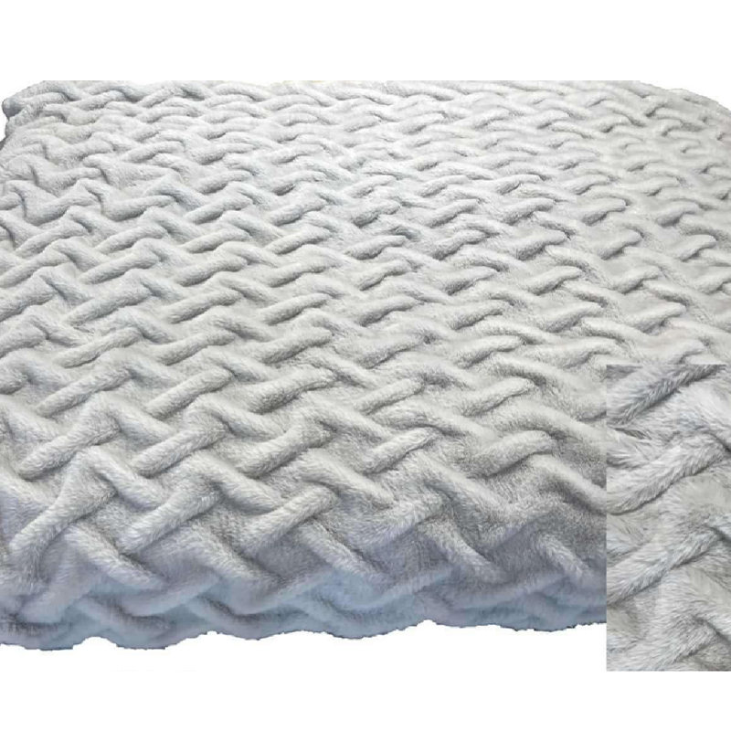 Coperta e coperta in pelliccia sintetica